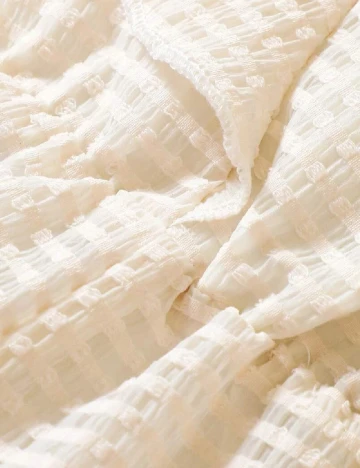 Salopeta Shein Kids, crem