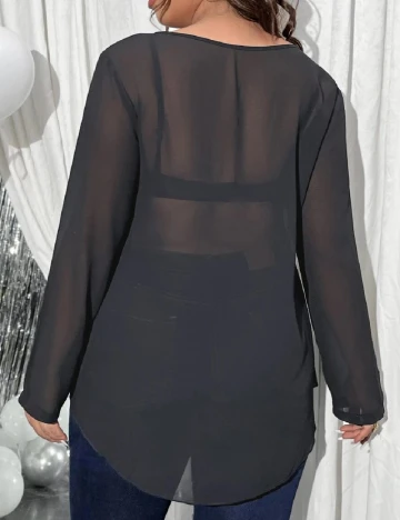 Bluza SHEIN CURVE, negru
