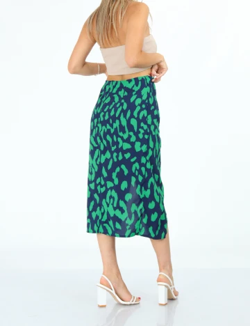 Fusta SHEIN, bleumarin/verde