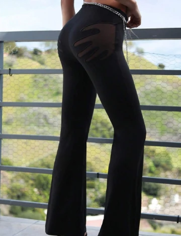 Pantaloni SHEIN, negru