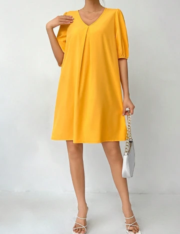 Rochie scurta SHEIN, galben