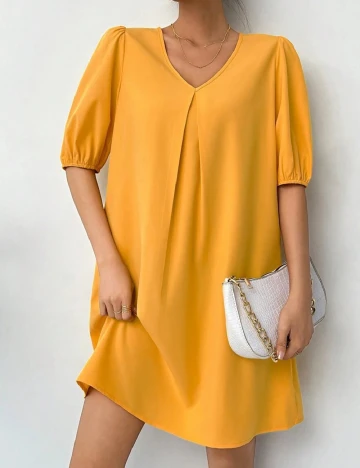 Rochie scurta SHEIN, galben