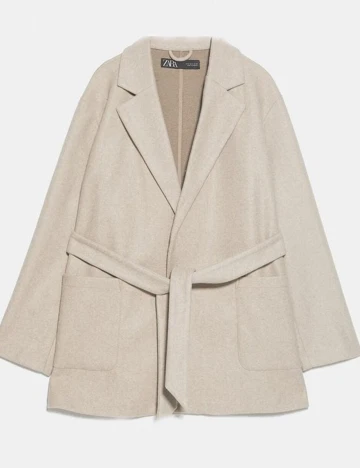 Palton Zara, bej, XS