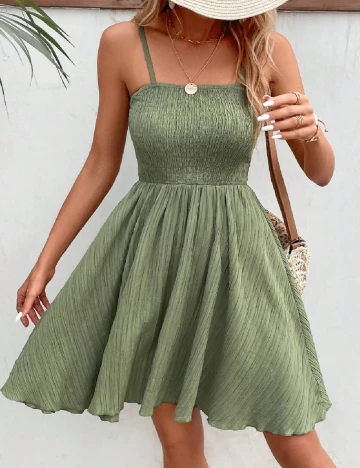 Rochie scurta SHEIN, verde