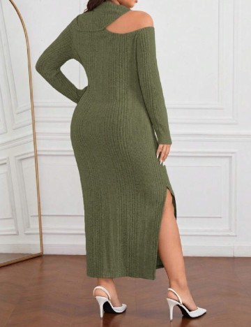 Rochie lunga SHEIN CURVE, verde