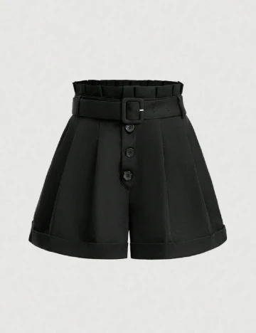 Pantaloni scurti SHEIN, negru