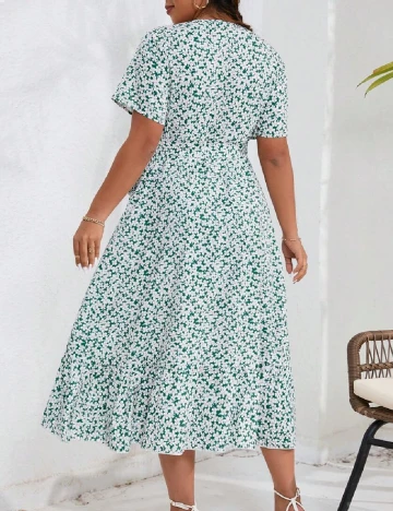 Rochie medie SHEIN CURVE, floral Floral print