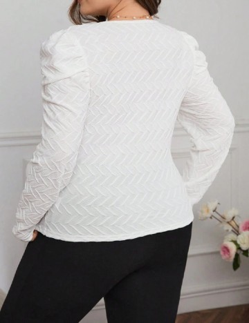 Bluza SHEIN CURVE, alb