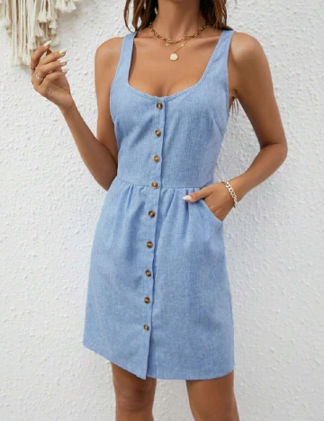Rochie scurta SHEIN, albastru