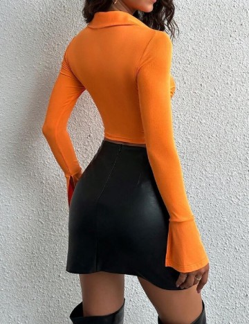 Top SHEIN, portocaliu