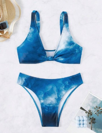 Costum de baie SHEIN, albastru