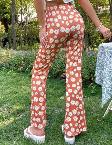 Pantaloni SHEIN, portocaliu