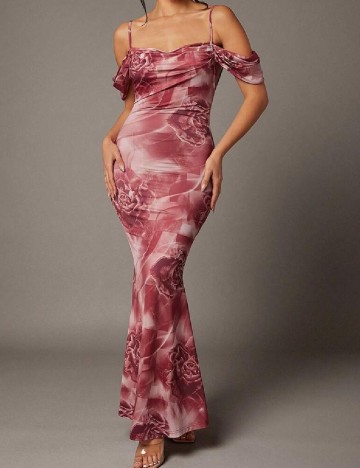 
						Rochie lunga SHEIN, roz pudra