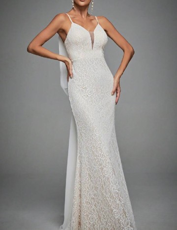 
						Rochie lunga SHEIN, alb