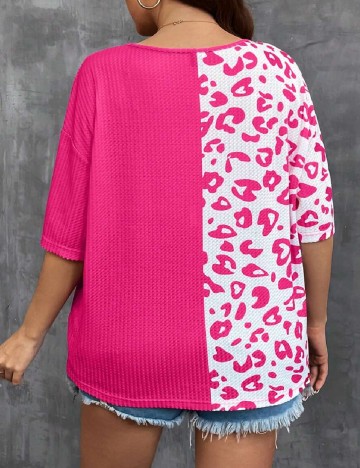 Tricou SHEIN CURVE, roz
