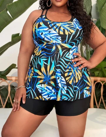 Costum de baie SHEIN CURVE, negru