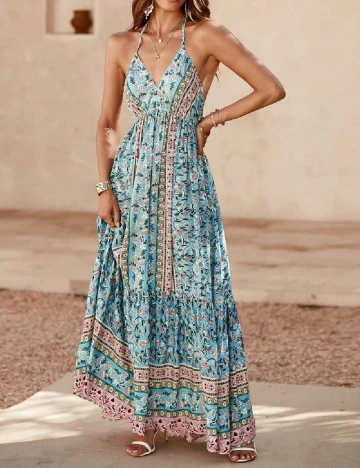 Rochie lunga SHEIN, albastru