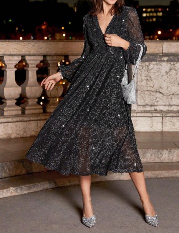 Rochie medie SHEIN, negru