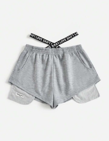 Pantaloni scurti SHEIN, gri
