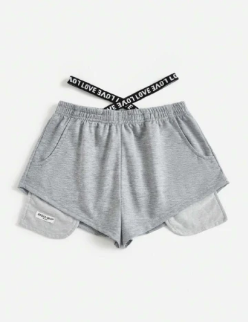 Pantaloni scurti SHEIN, gri