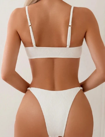 Costum de baie SHEIN, alb