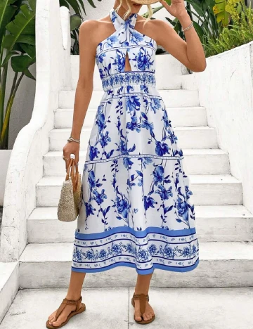 Rochie lunga SHEIN, alb Alb