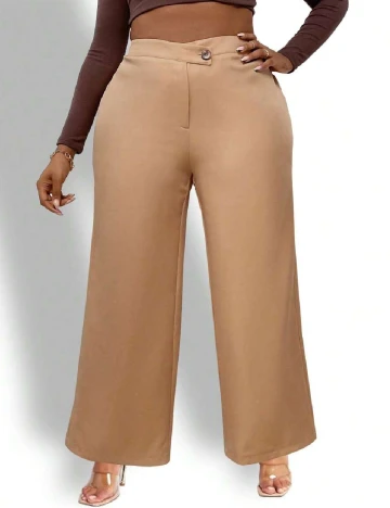 Pantaloni SHEIN CURVE, crem