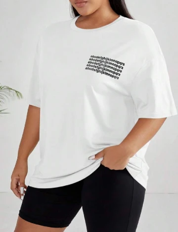 Tricou SHEIN CURVE, alb