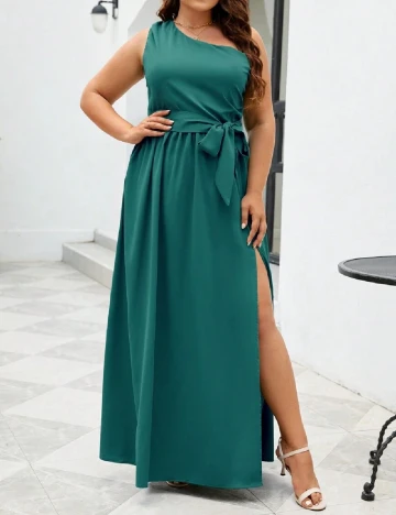 Rochie lunga SHEIN CURVE, verde