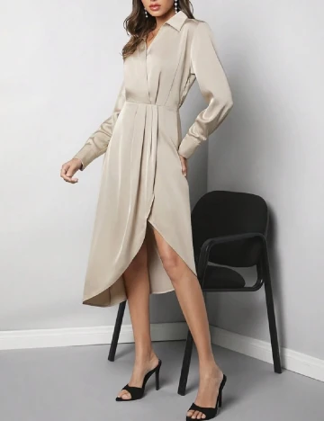 Rochie medie SHEIN, crem Crem