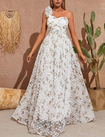 
						Rochie lunga SHEIN, alb