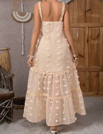 Rochie lunga SHEIN, crem