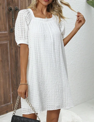 Rochie scurta SHEIN, alb