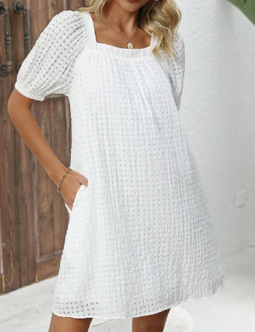 Rochie scurta SHEIN, alb