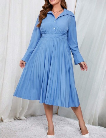 
						Rochie medie SHEIN CURVE, albastru