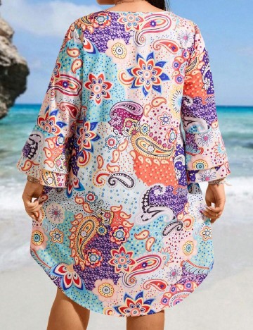 Rochie scurta SHEIN CURVE, mix culori