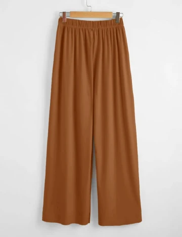 Pantaloni SHEIN CURVE, maro