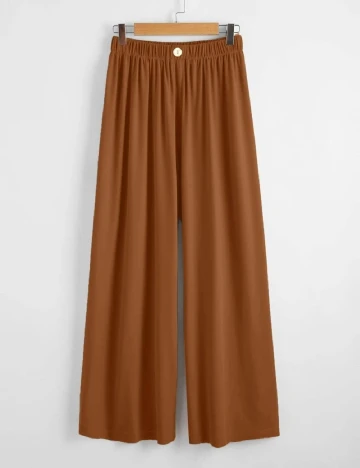 Pantaloni SHEIN CURVE, maro
