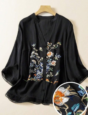 
						Camasa SHEIN CURVE, negru