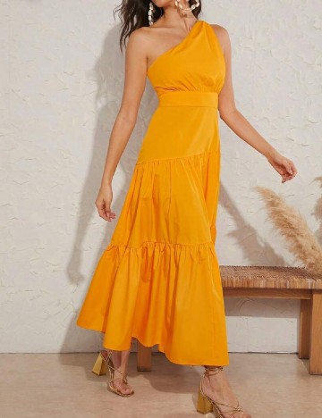 Rochie lunga SHEIN, portocaliu