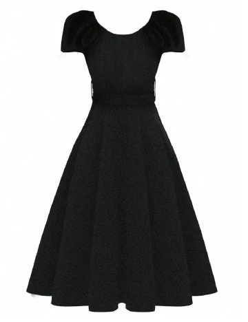 Rochie medie SHEIN CURVE, negru