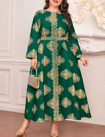 
						Rochie lunga SHEIN CURVE, verde