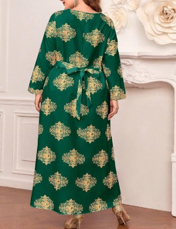 Rochie lunga SHEIN CURVE, verde