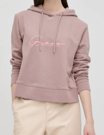 Hanorac Guess, roz pudra inchis