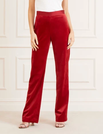 Pantaloni Marciano Guess, rosu
