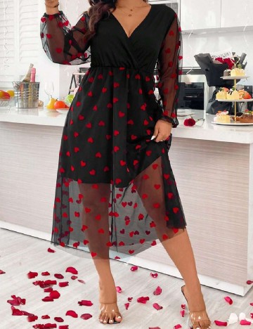
						Rochie medie SHEIN CURVE, negru