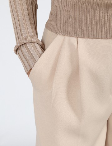 Pantaloni SHEIN, crem