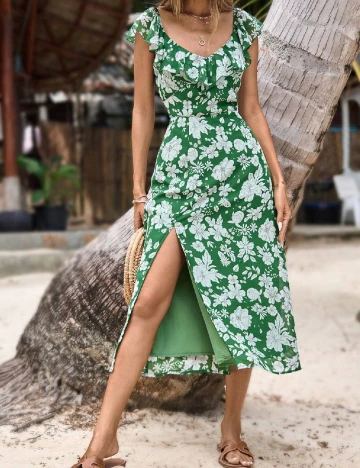 Rochie medie SHEIN, verde