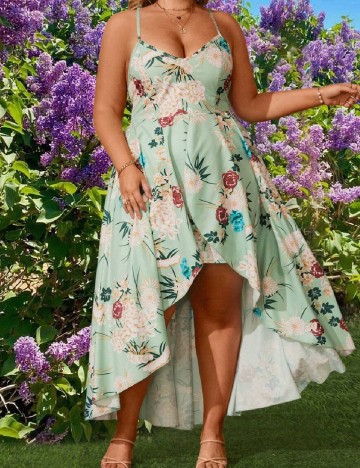 
						Rochie lunga SHEIN CURVE, verde