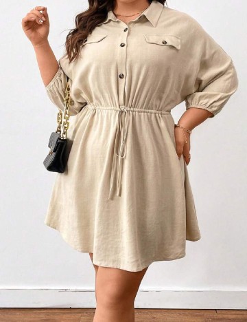 
						Rochie scurta SHEIN CURVE, crem